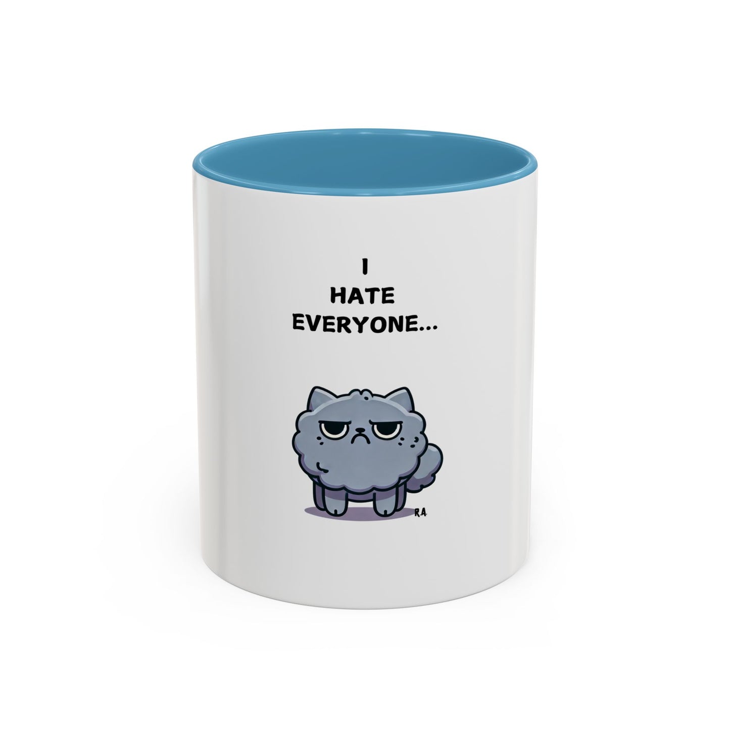 I HATE EVERYONE Cute Cat Mug